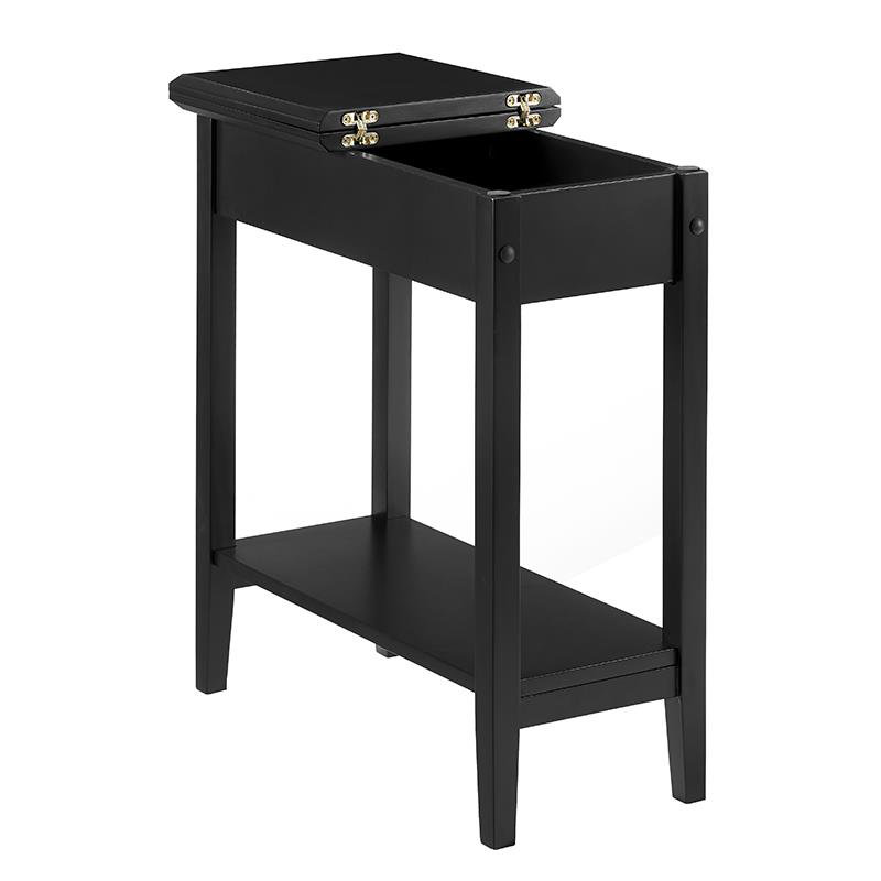 Winston Porter Galnares 24" Tall End Table with Storage, Flip Top
